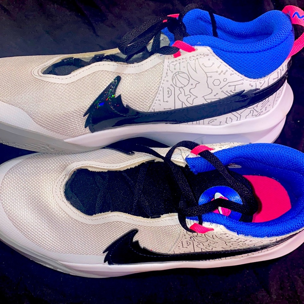 Nike space jam hustle basket ball shoes never worn brand new did not fit!